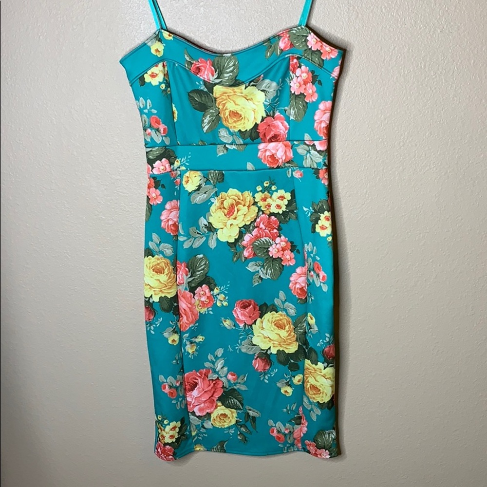 Oui Floral Pencil Dress